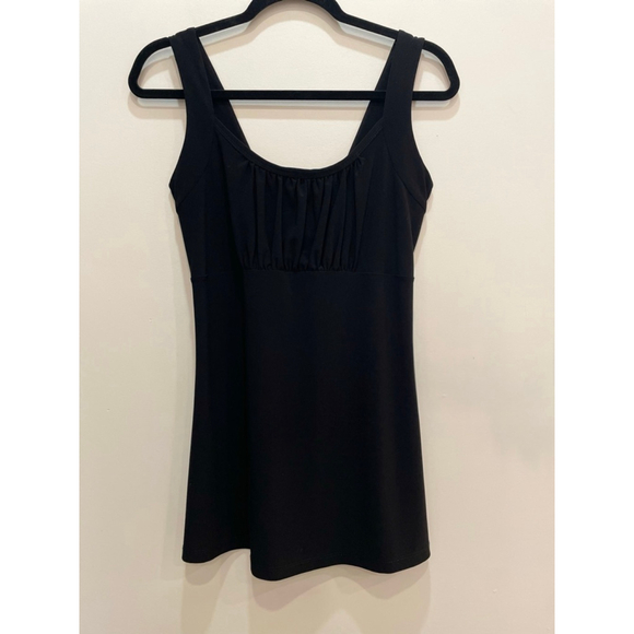 Joseph Ribkoff Tops - VTG Joseph Ribkoff Black Babydoll Long Tank Top 4 Small Whimsigoth Y2K Goth Vamp